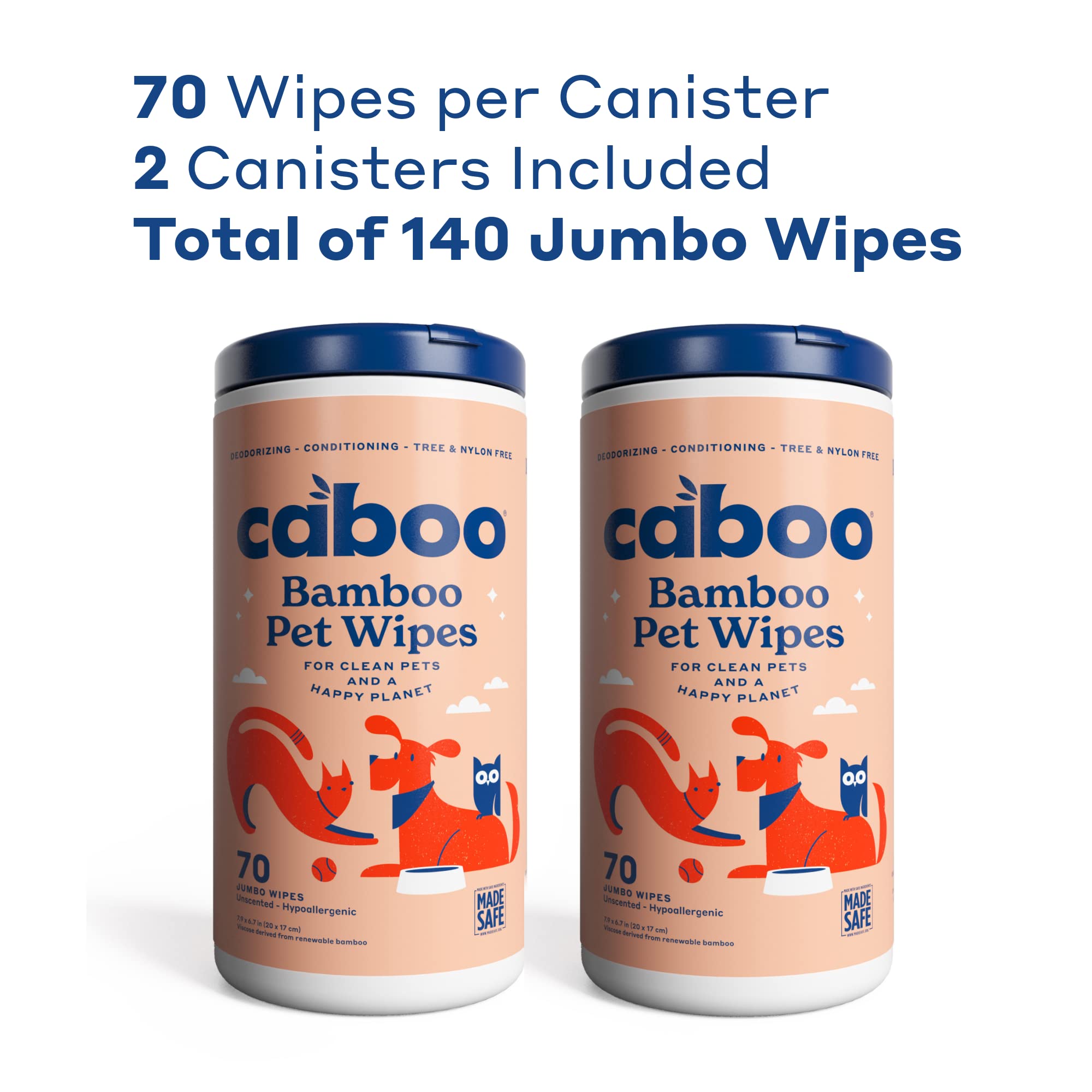 Caboo Tree Free Wipes para ojos y orejas, limpieza suave sin irritación.