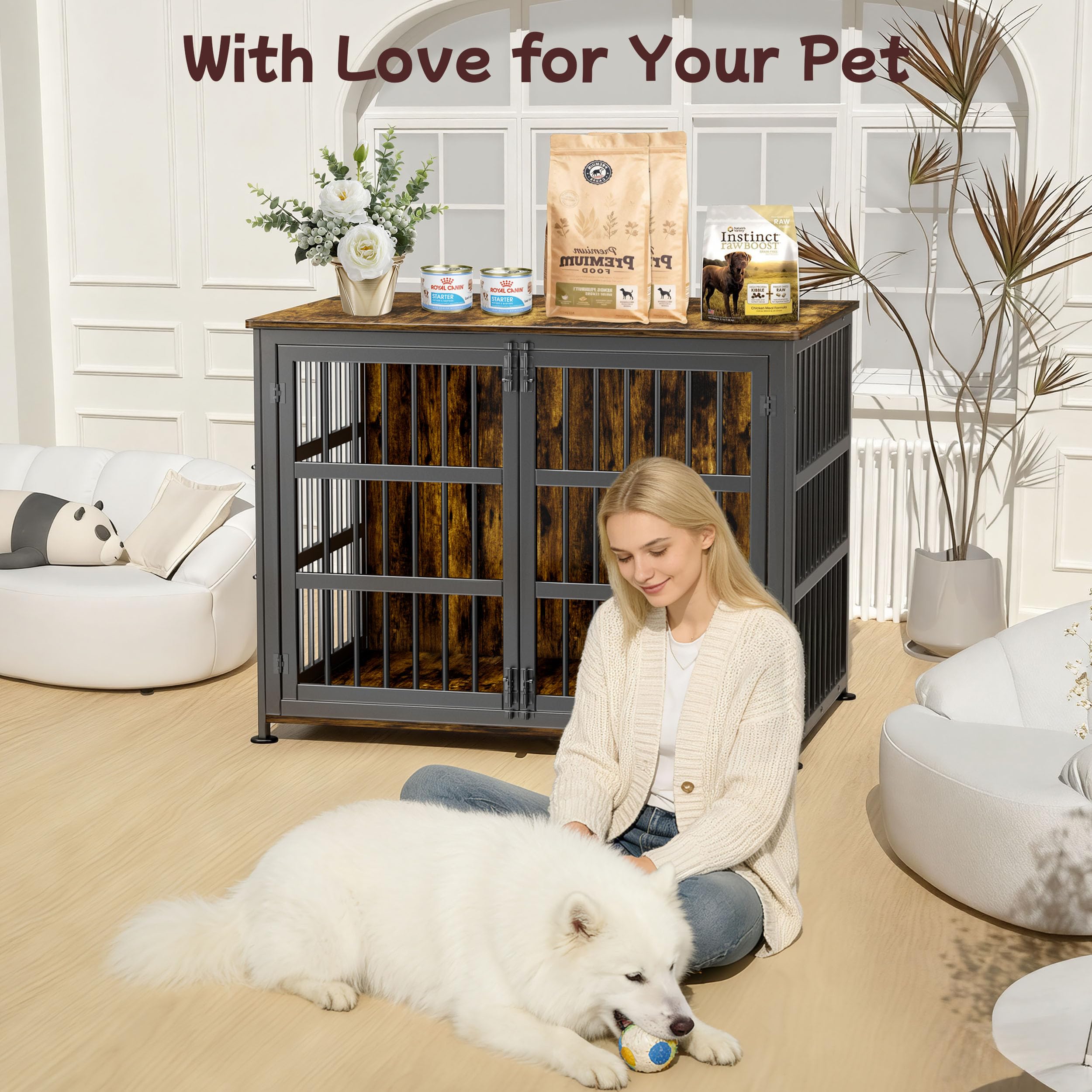 CABZOON jaula-perro superficie decorativa, espacio para plantas y fotos