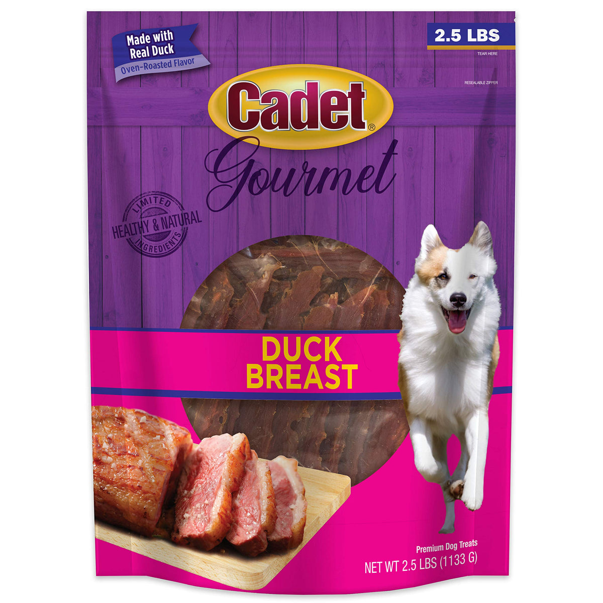 Cadet Gourmet pechuga de pato en tiras, snack natural para entrenamiento