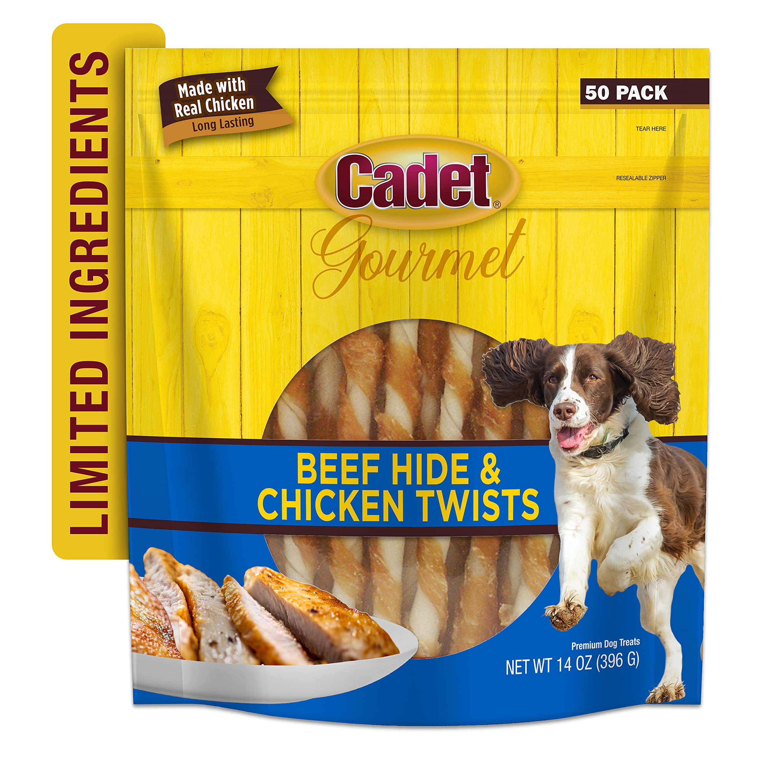 Cadet Gourmet sabor pollo y carne para masticación sabrosa