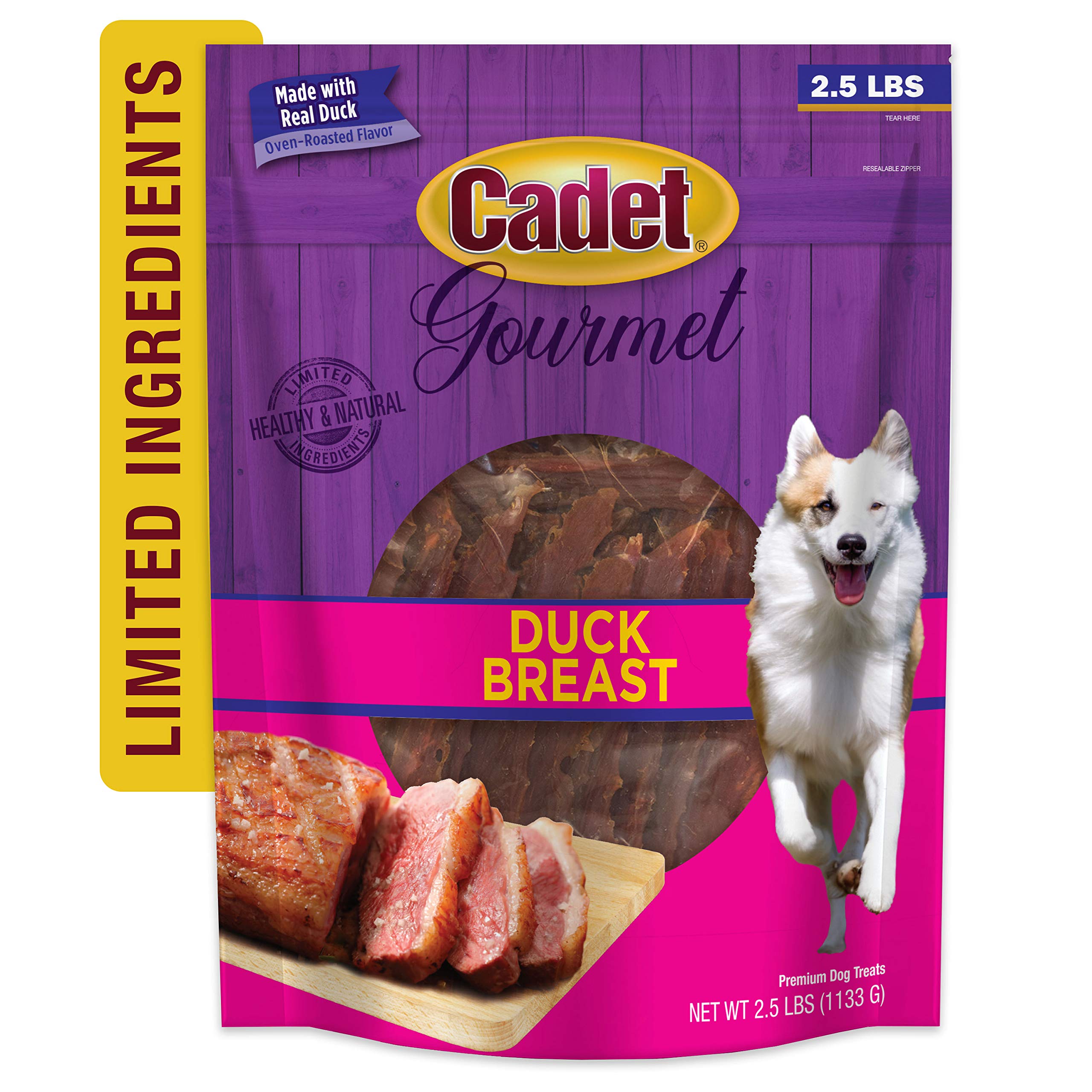 Cadet Gourmet trozos de pato naturales, para entrenamiento y juego diario