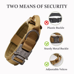 CADONO collar-táctico-con-mango-de-control para entrenamiento y paseos seguros.