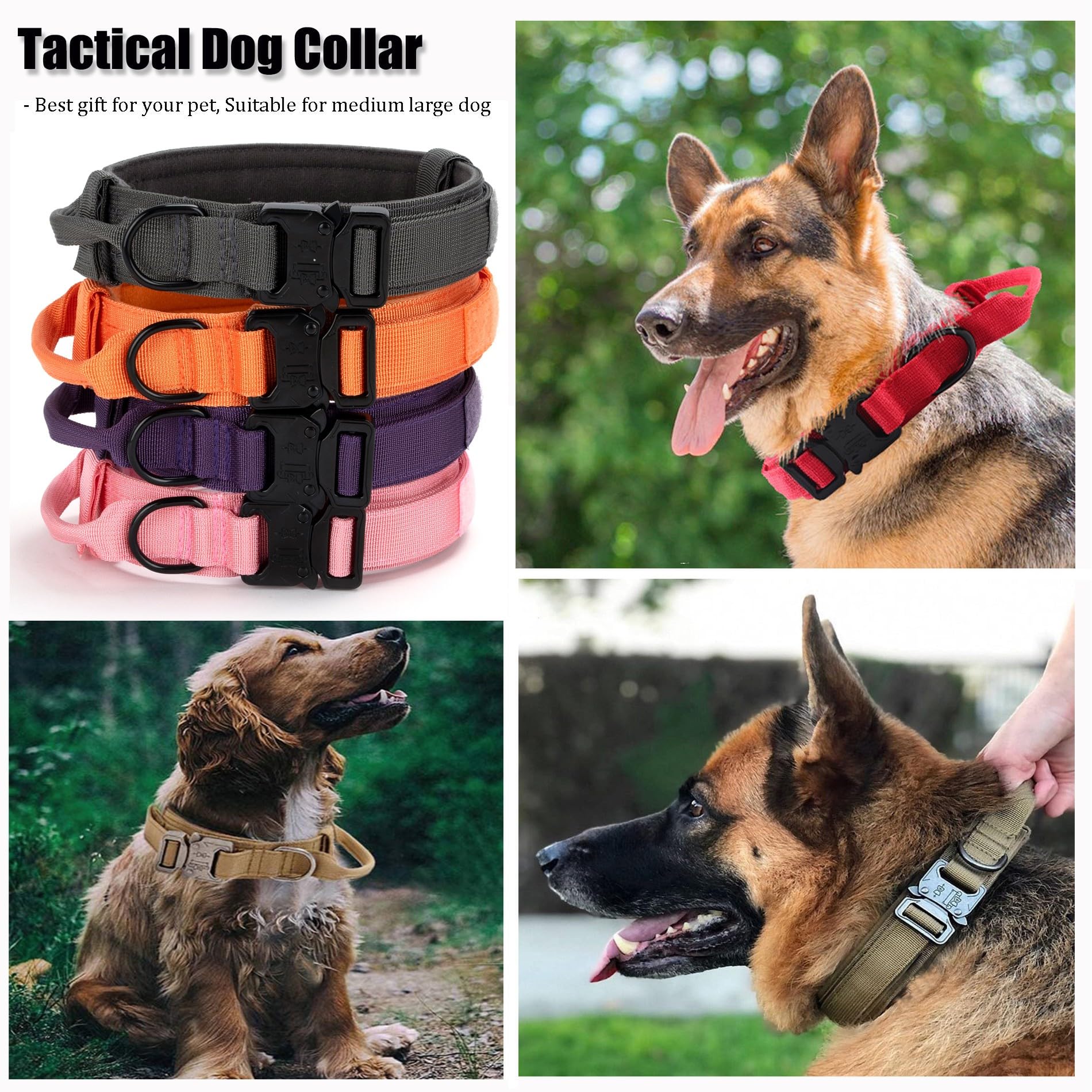 CADONO acolchado interior collar táctico para comodidad diaria y entrenamiento.