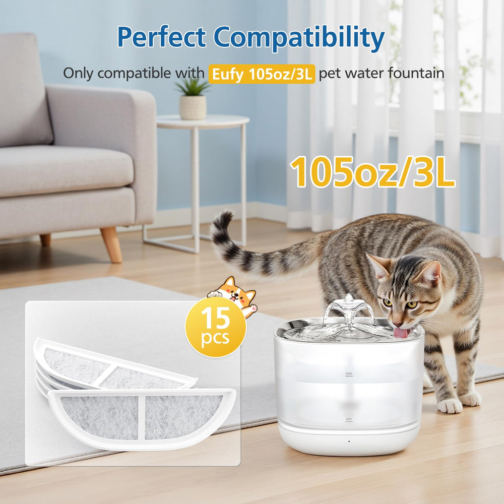Caehomly filtracion triple gato, agua más fresca para mascotas