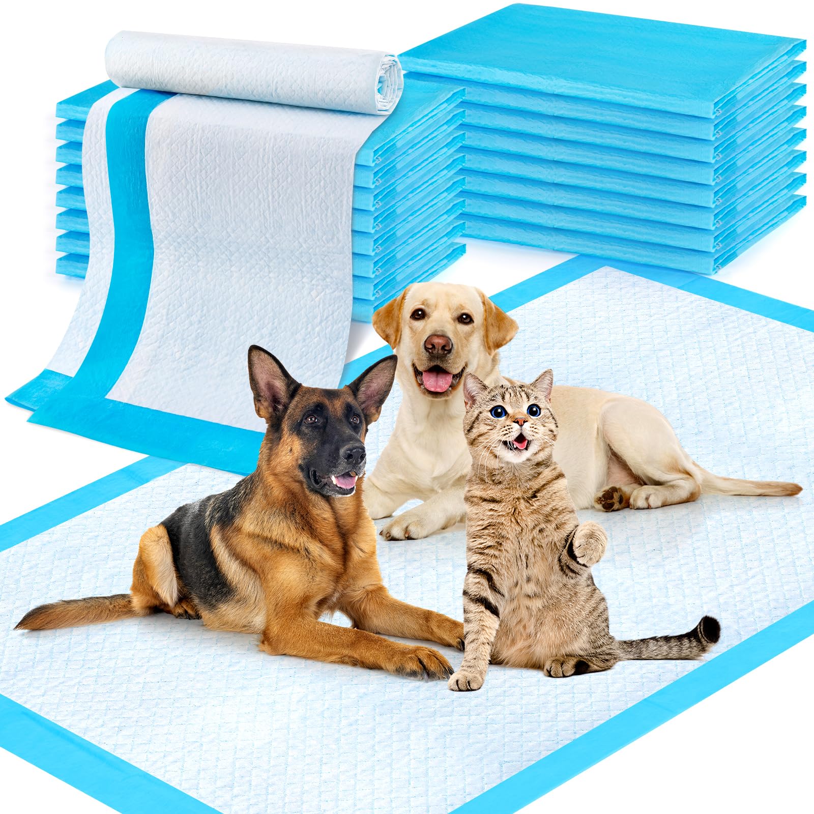 CAHUDIKIC almohadillas extralargas 36x51, vista superior, mayor absorción para perros grandes
