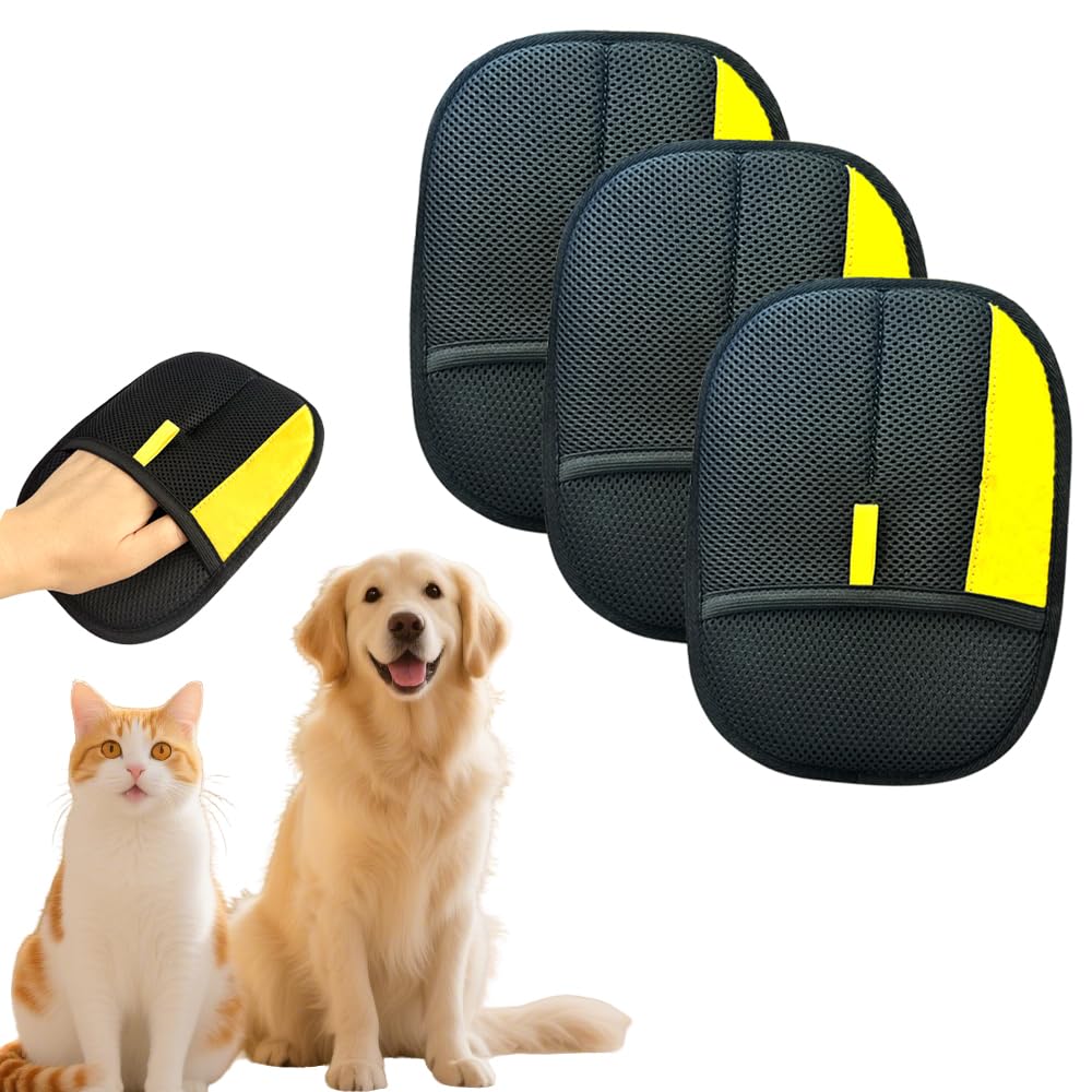Guantes CAIBAO para eliminar pelo de mascotas en el sofá con control de estática.