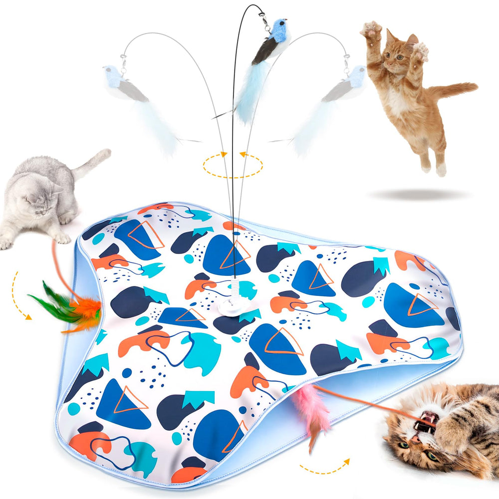 Juguete CaitPal interactivo en modo ocultarse para gatos curiosos, estimula la caza natural.