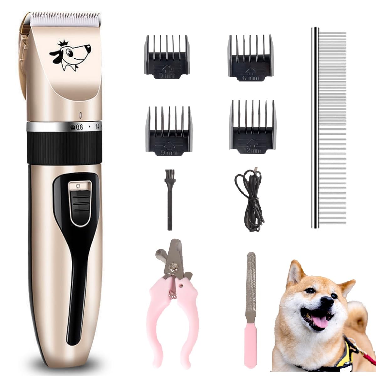 Cakapet cortapelos para perros con diseño compacto, ideal para uso en casa