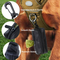 CAKOVANO dispensador bolsas perro gancho y carabiner fijan con seguridad a la correa