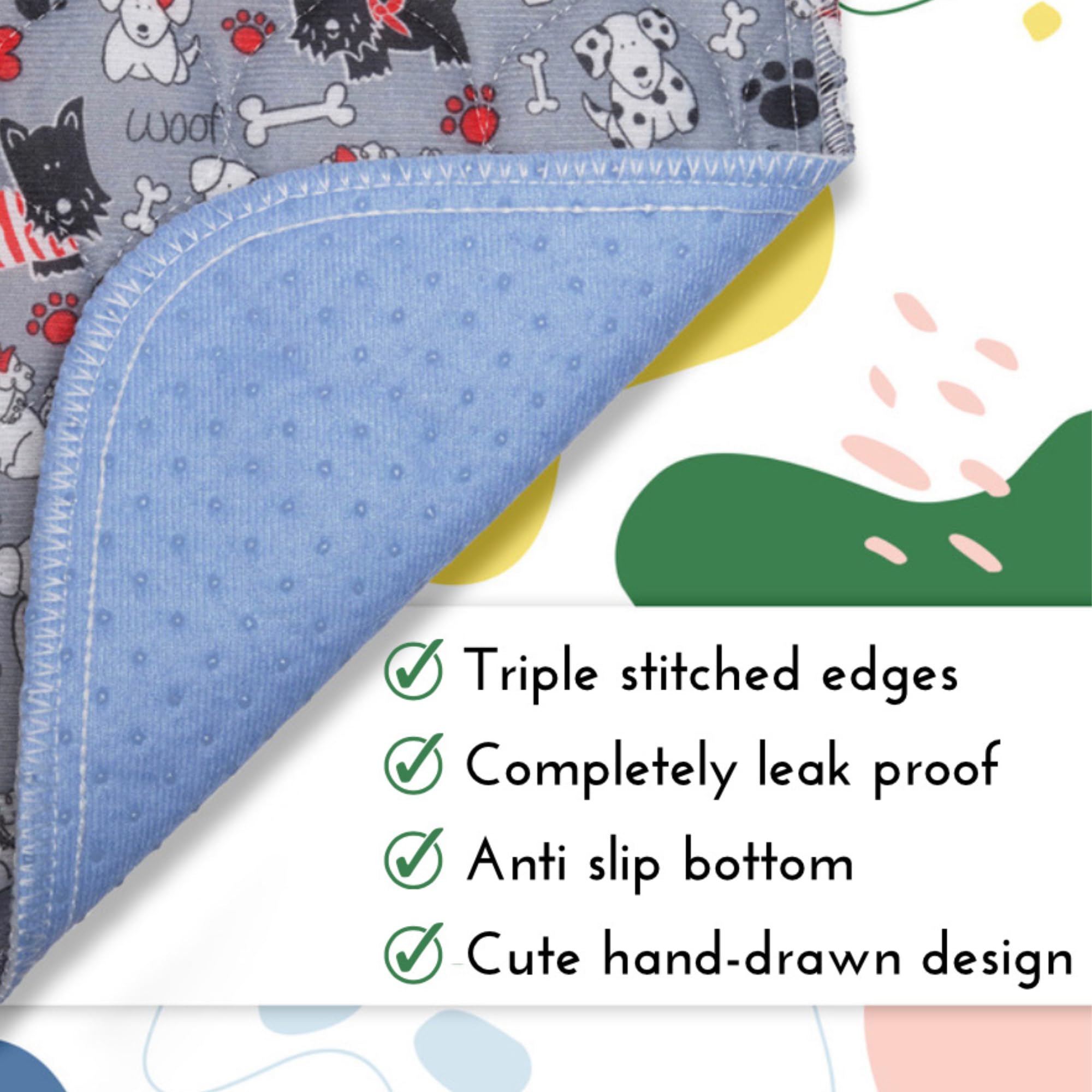 Caldwell's tapete impermeable para perros, protege suelo durante uso diario