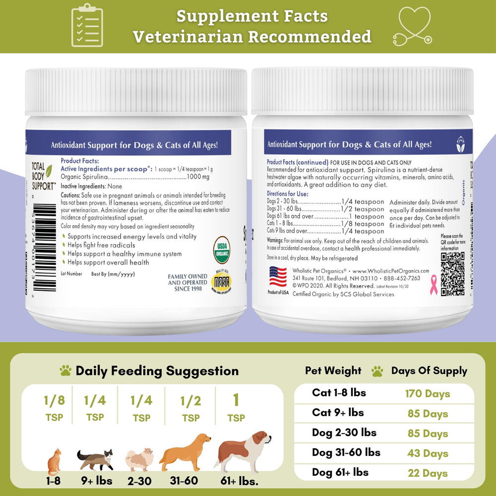 Wholistic Pet Organics, calidad certificada para perros.