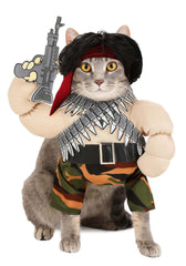 California Costumes Héroe de Acción para mascotas, pistola de espuma y peluca, juego imaginativo