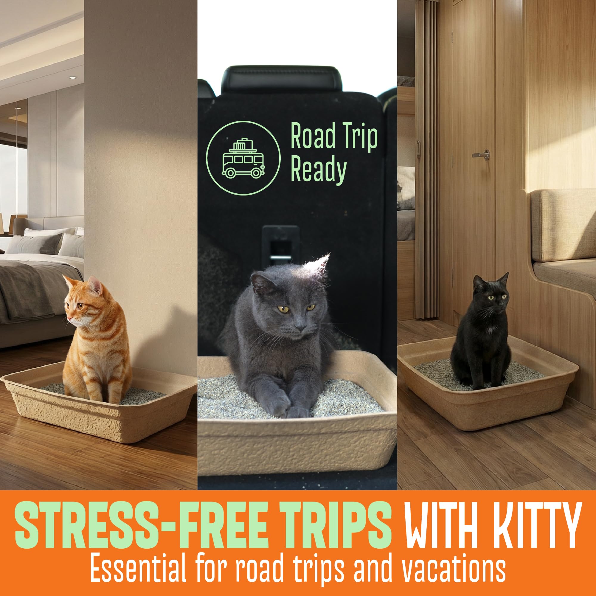 CallieCo caja de tamaño extra grande para gatos grandes o múltiples.