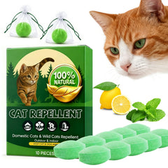 Callmynm Pelotas DeterGatos: barrera exterior con aroma de menta y limón para jardín