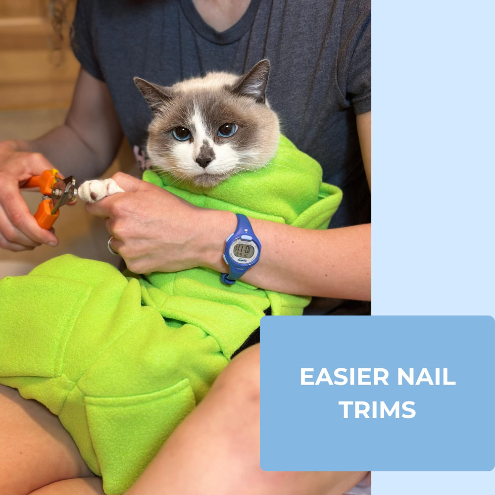 Calm & Cozy Cat Wrap Lavanda, medicación: acceso para administrar fármacos sin estrés.
