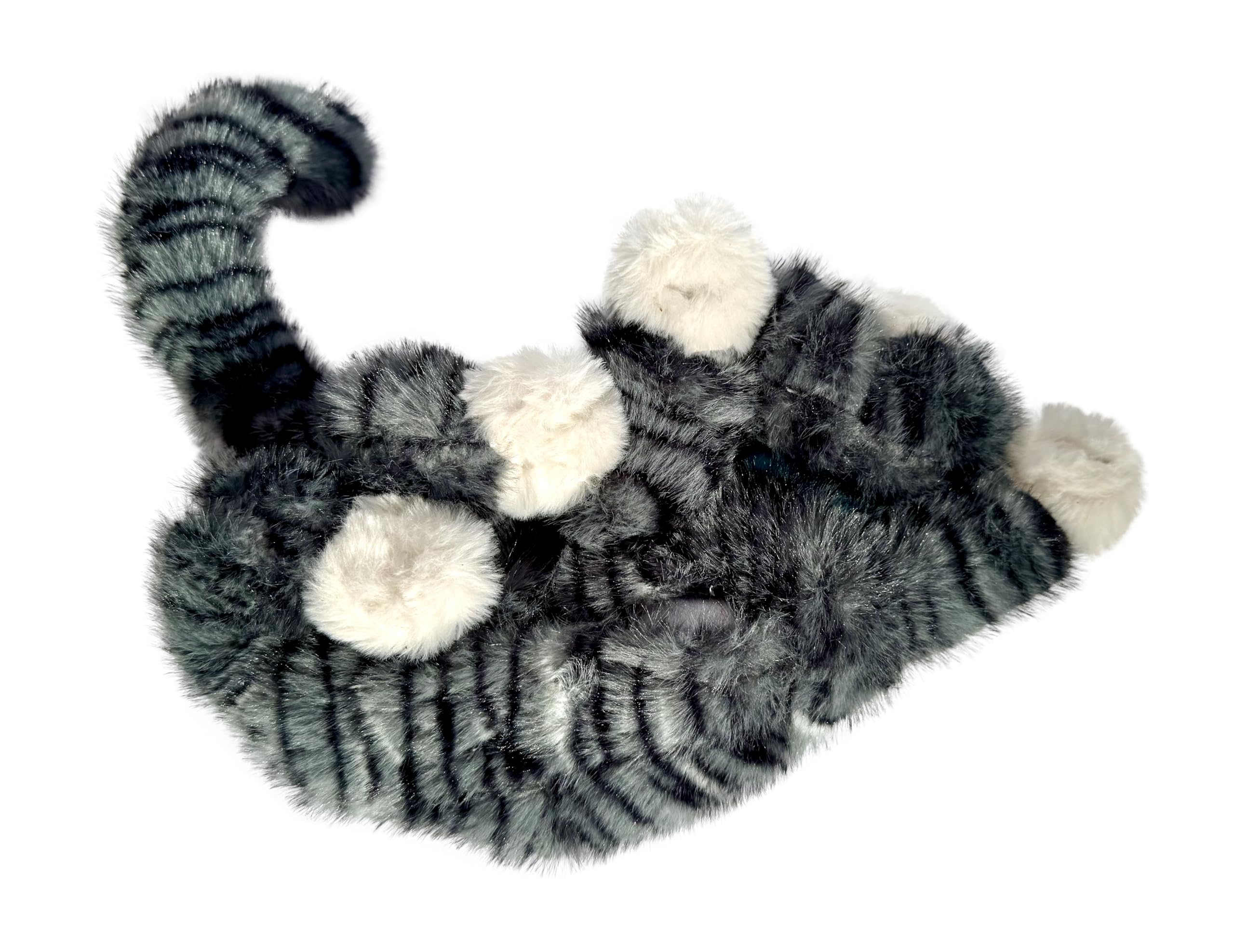 Calmeroos peluche-regalo-ideal mascotas gris rayas: regalo perfecto para dueños.