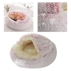 Cama-gato-suelo-antideslizante-rosa mantiene estable la cama sobre el piso.