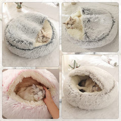 Cama de mascota de lujo anti-deslizante y lavable para uso diario.