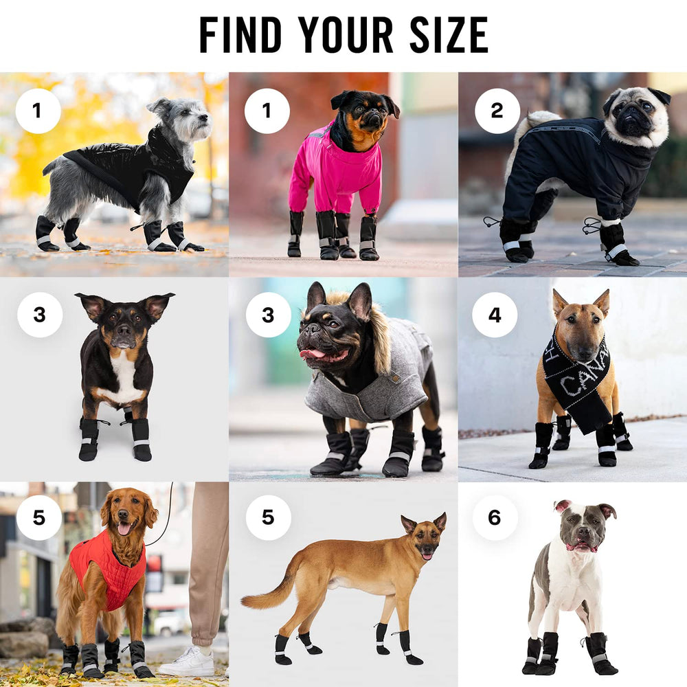 Canada Pooch cierre de velcro seguro mantiene botas en lugar
