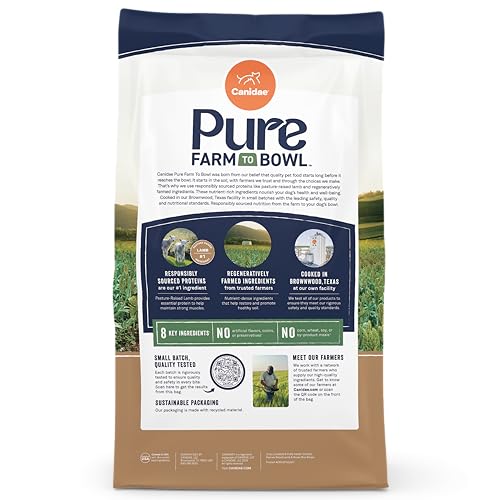 Canidae Pure arroz integral con cordero, croquetas nutritivas para perros.