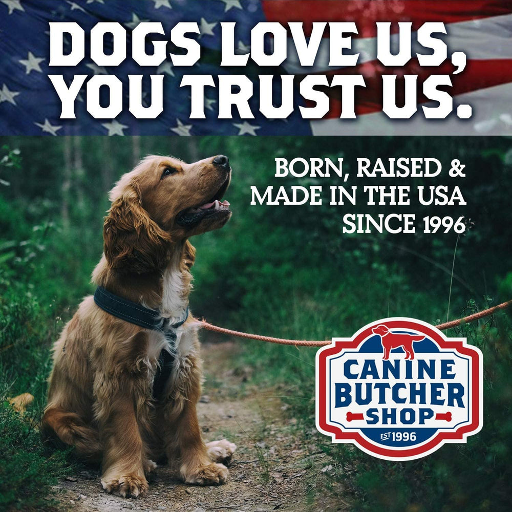 Canine Butcher Shop: pies de pollo para perros, sin sal, snack puro.