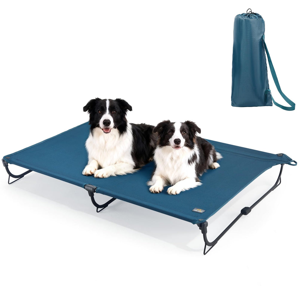 CANINE CANYON cama elevada para perro grande en exterior, soporte cómodo y seguro