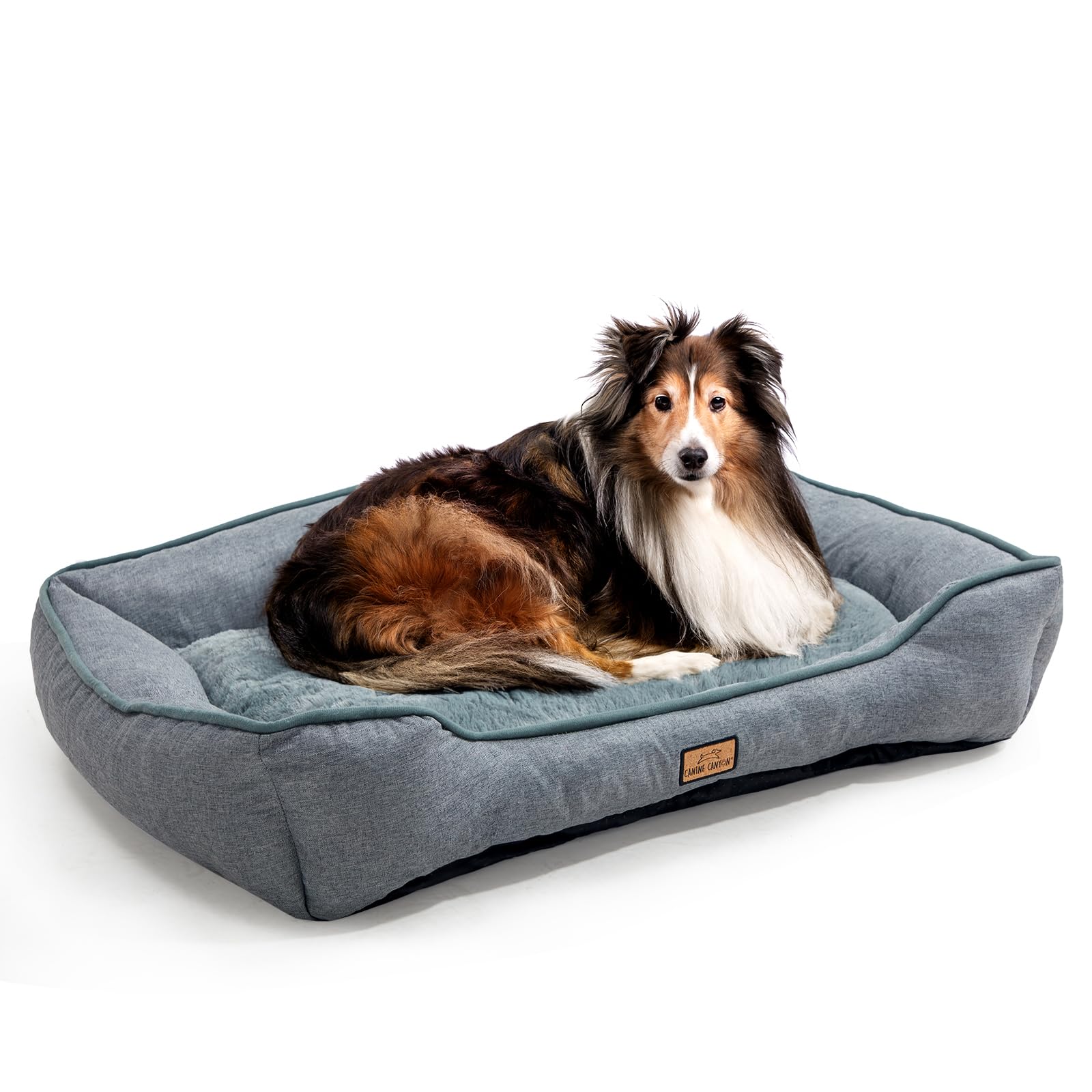 CANINE CANYON cama para perros grandes, descanso cómodo y estable.