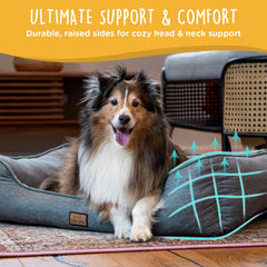 CANINE CANYON cama para perros medianos, espacio amplio para estirarse.