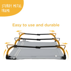 CANINE CANYON Daisy Cot: capacidad de 160 libras, soporte estable para mascotas grandes.