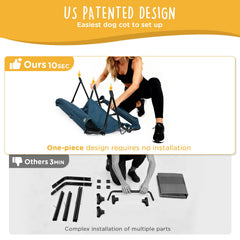 CANINE CANYON Daisy Cot: capacidad máxima de 160 libras para perros grandes