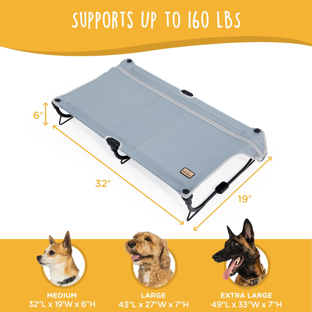 Ideal para camping: Daisy Cot ligera y plegable para exteriores.