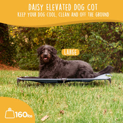 CANINE CANYON Daisy Cot: modo sin ensamblaje para montar rápido en casa o para acampada.