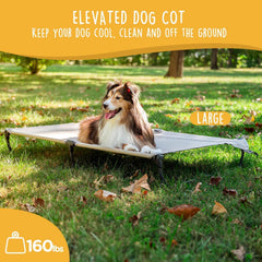 CANINE CANYON Daisy Cot con soportes triangulares para mayor estabilidad.