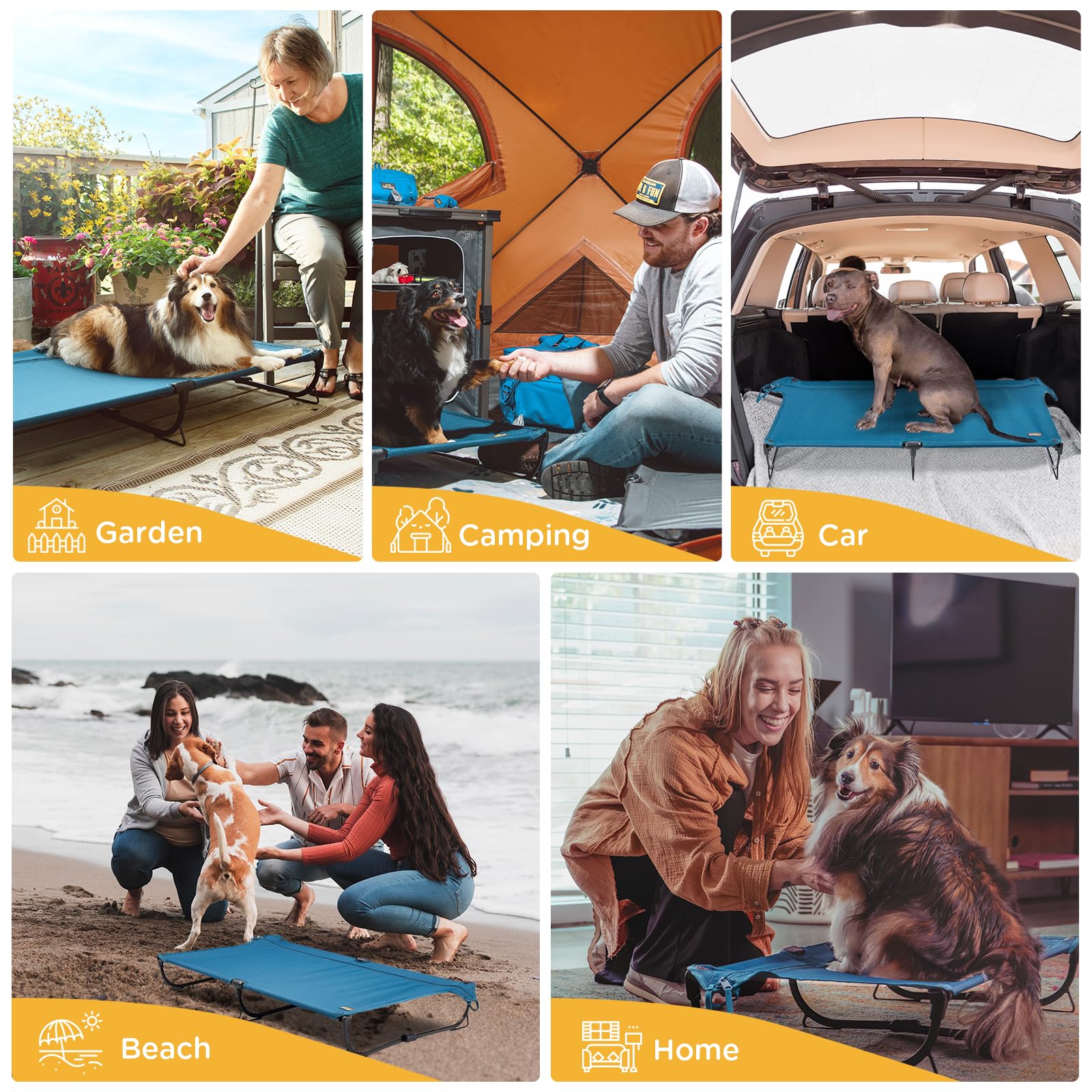 CANINE CANYON Daisy Cot: versátil para camping y hogar