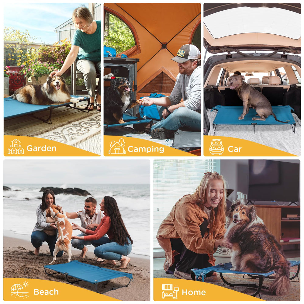 CANINE CANYON Daisy Cot: versátil para camping y hogar