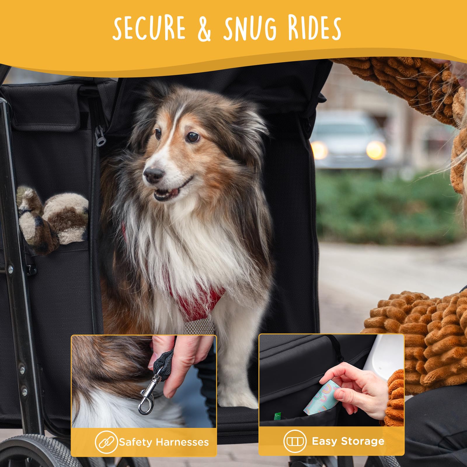 CANINE CANYON Scout freno en las ruedas traseras para control