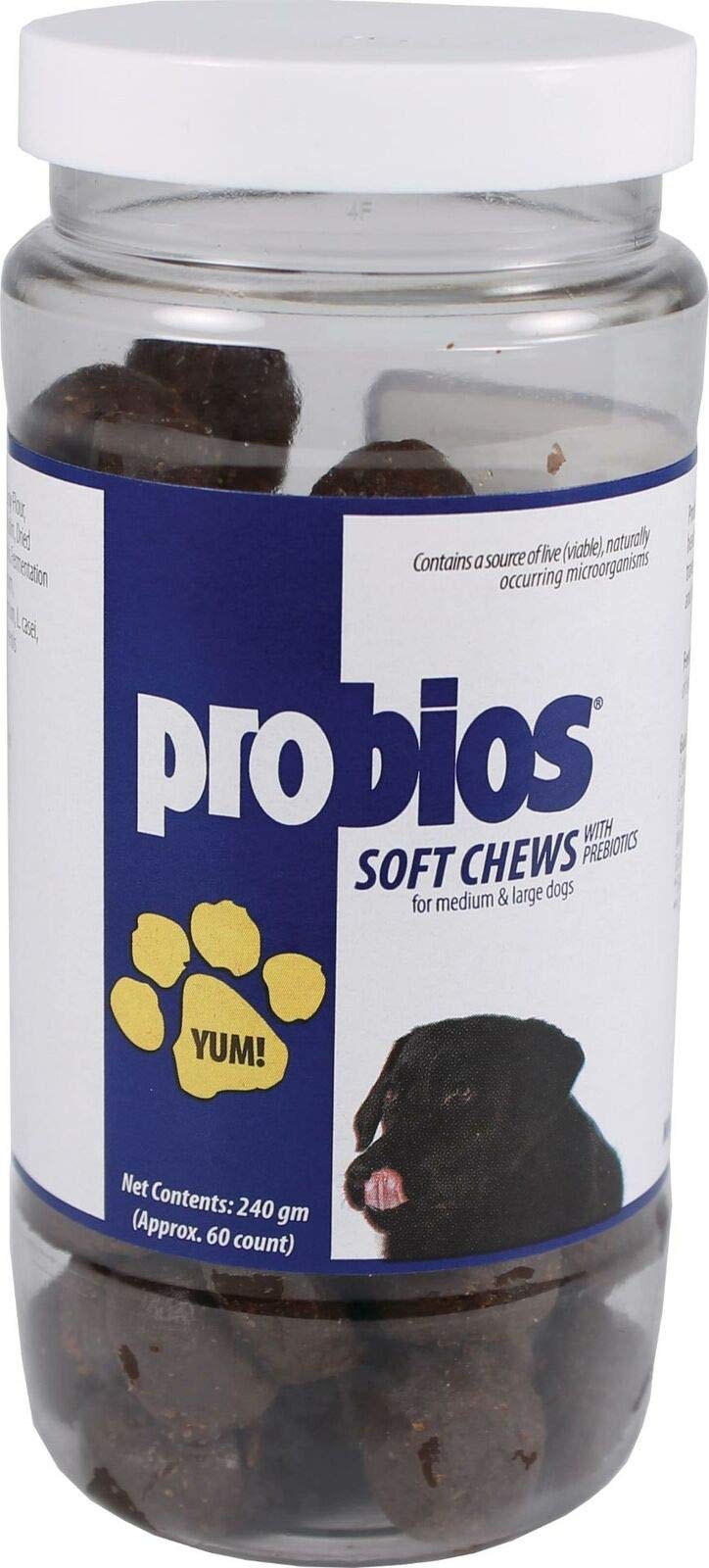 Canine Probios Spriek, masticables suaves para perros grandes; apoyo diario al sistema digestivo.
