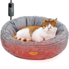Cama CANMIL caliente de 20pulgadas para gatos, refugio cómodo en inviernos.