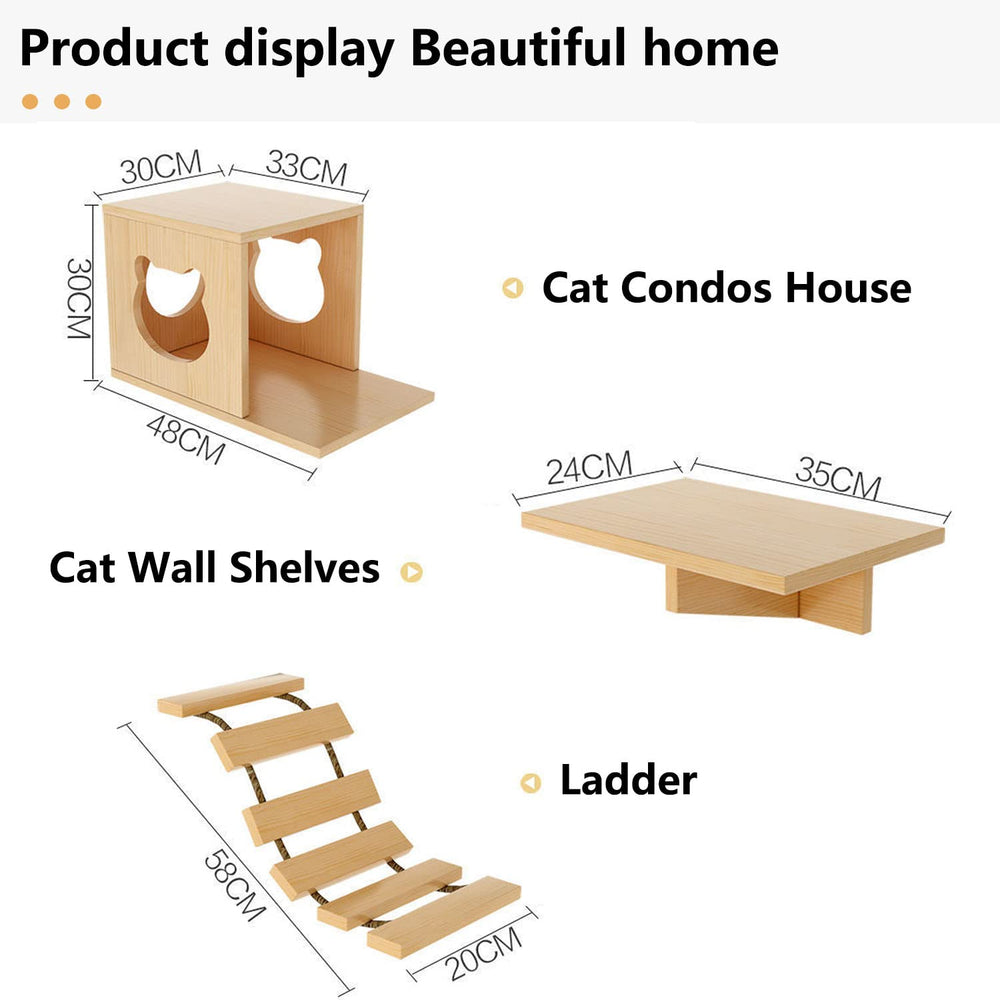 Canormpet casas refugio para gatos brindan rincón cálido en la pared.