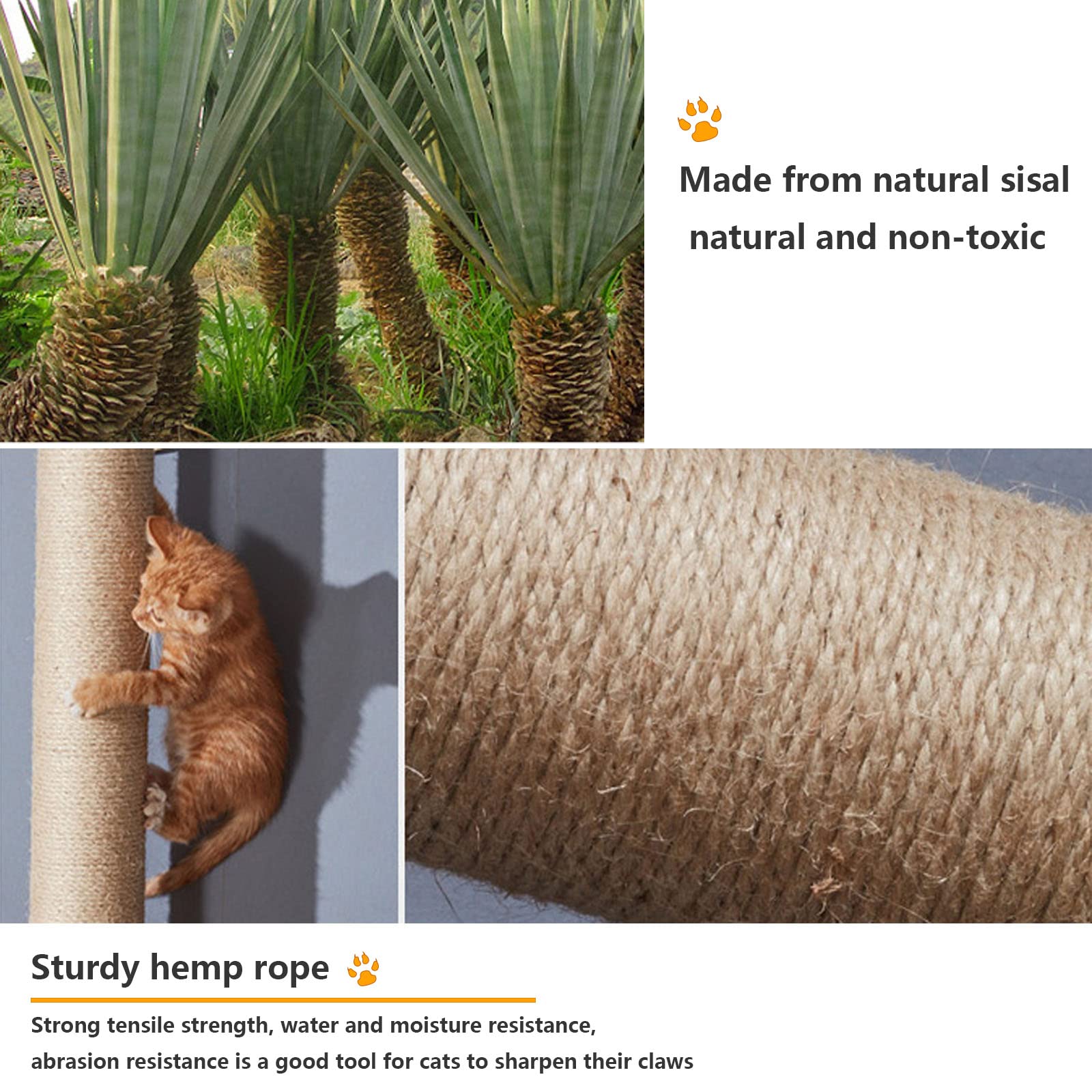 Canormpet postes sisal para gatos permiten rascar y ejercitar.