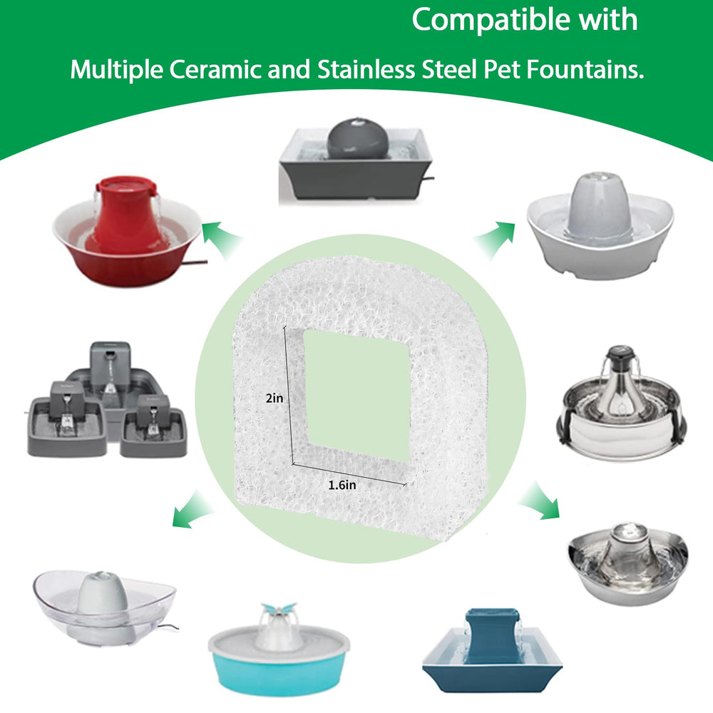 Canova filtros compatibilidad cerámica y acero inoxidable para fuentes de gatos.