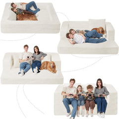 Cansunna cama gigante con funda de peluche lavable, ideal para relajarse junto a la mascota.