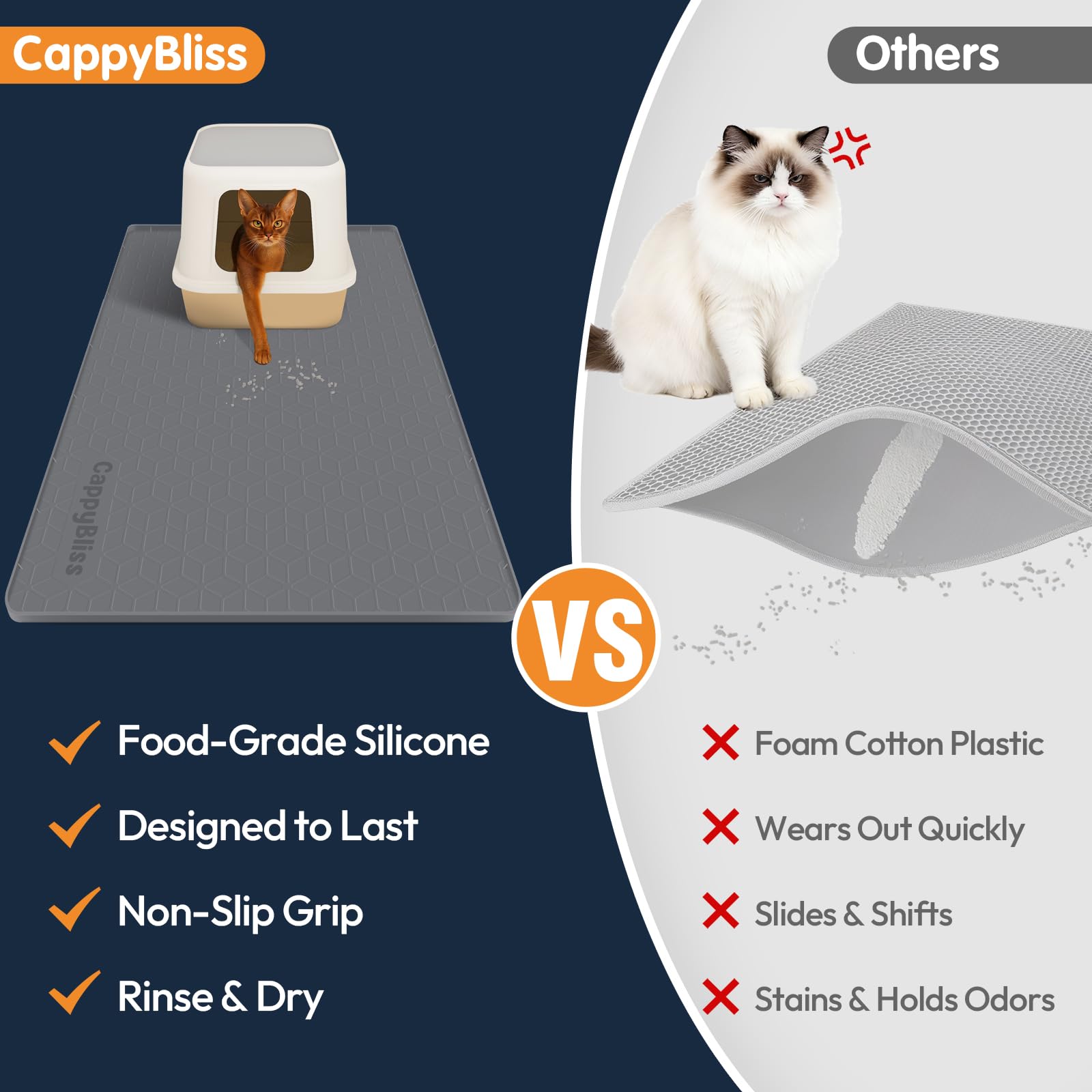 CappyBliss Silicona de 1-3 mm: duradera y fácil de limpiar para uso diario