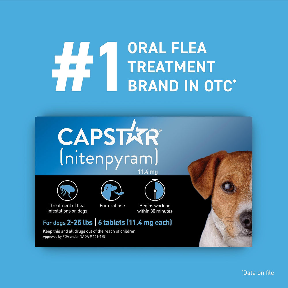 Capstar: dosis diaria para perro, ayuda a controlar infestaciones.