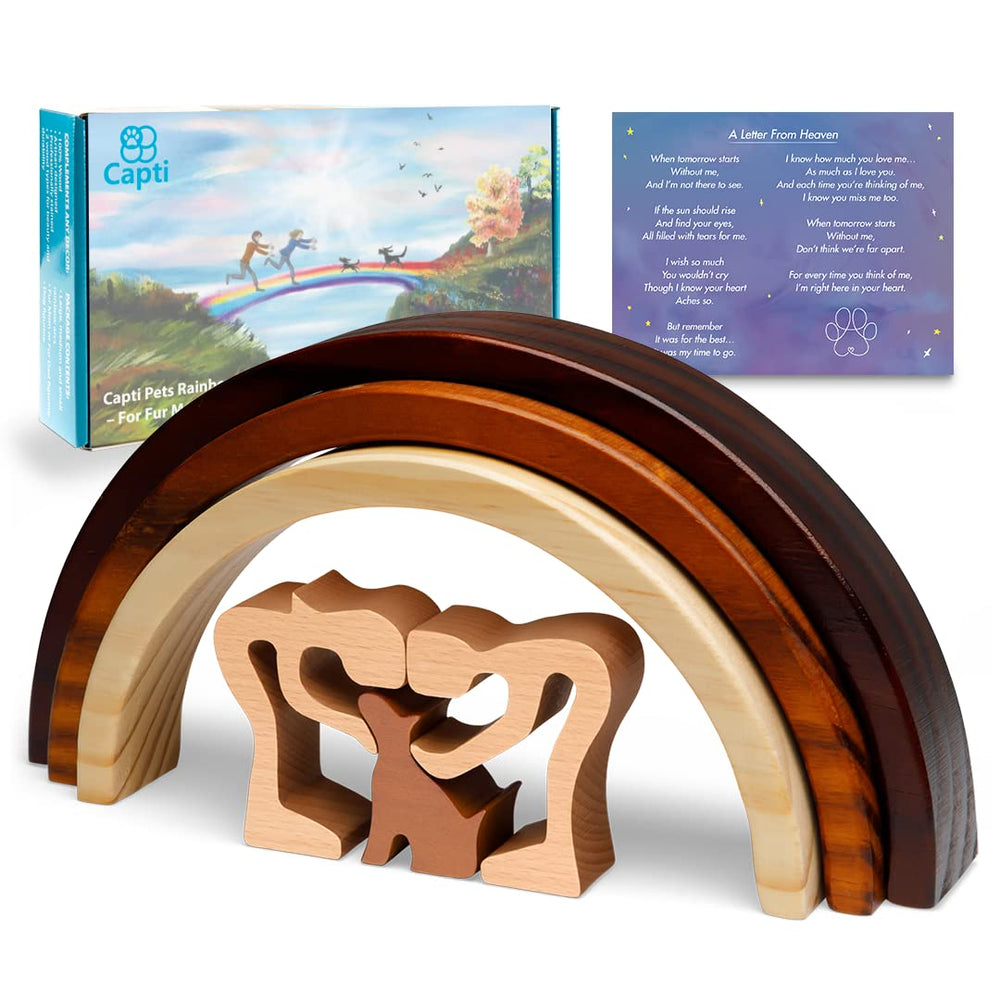 Capti puente arcoiris memorial perro: regalo duradero para recordar a tu mascota