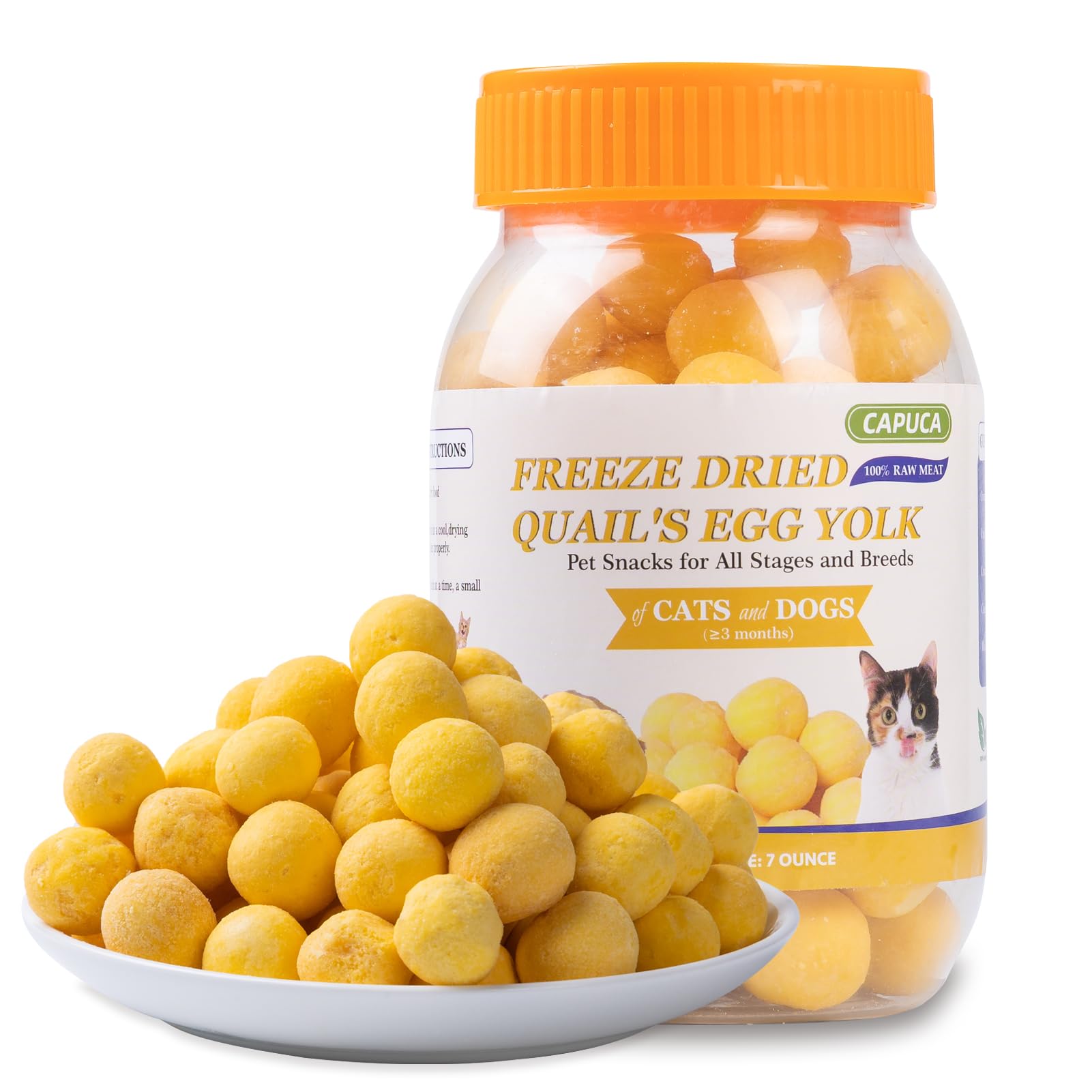 Capuca yema de codorniz seca para cachorro: premio sabroso y fácil de repartir.