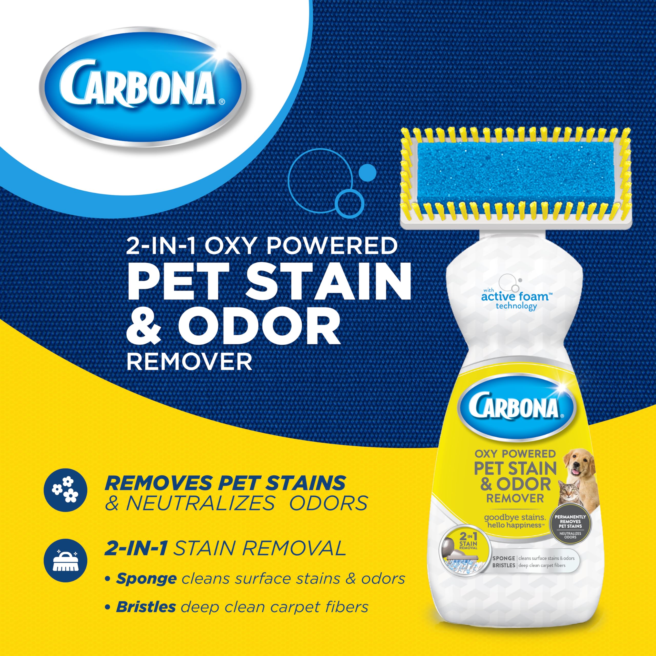 Carbona aplicador doble para manchas y olores en alfombras