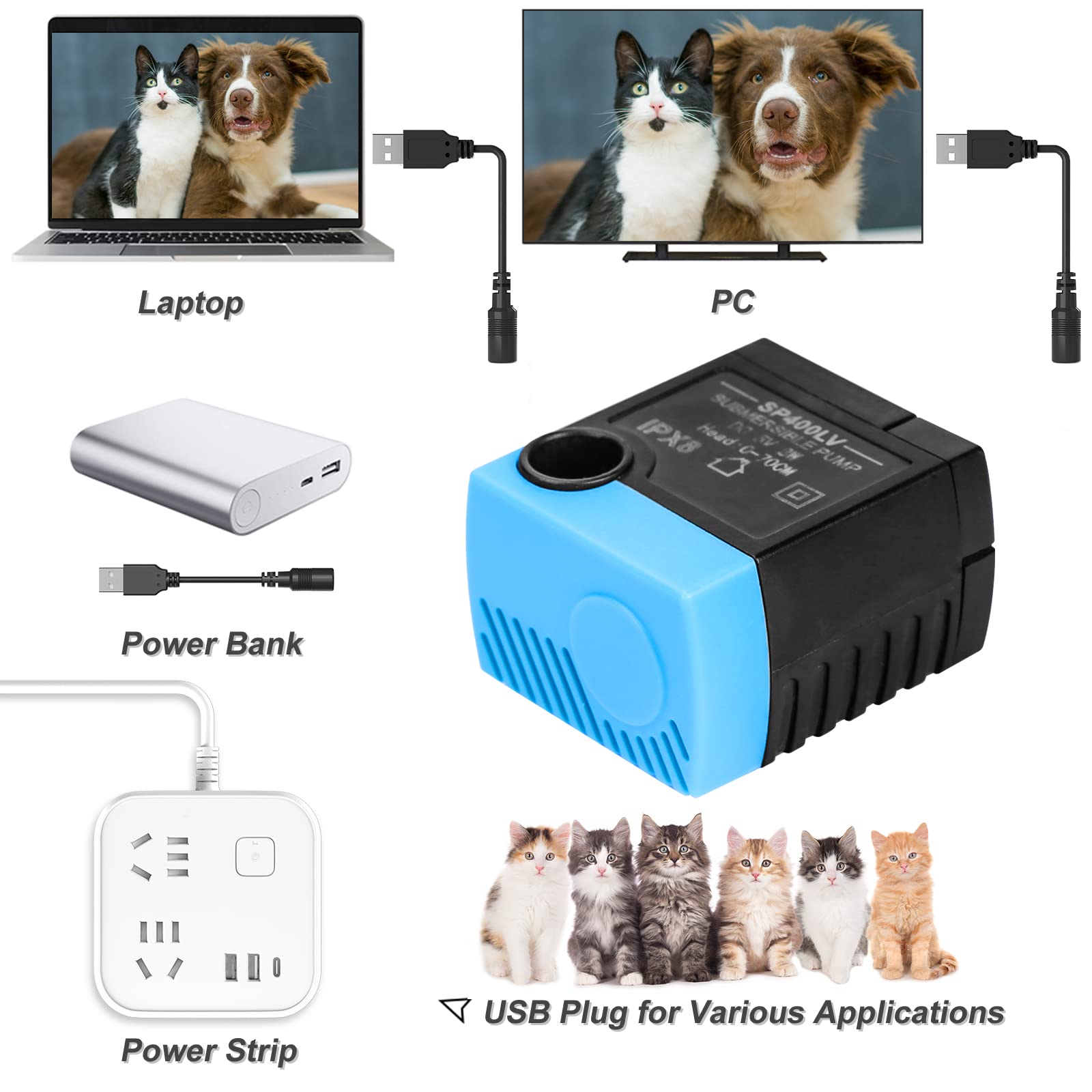 Carcent SP-400LV alimentación DC 5V USB segura y eficiente