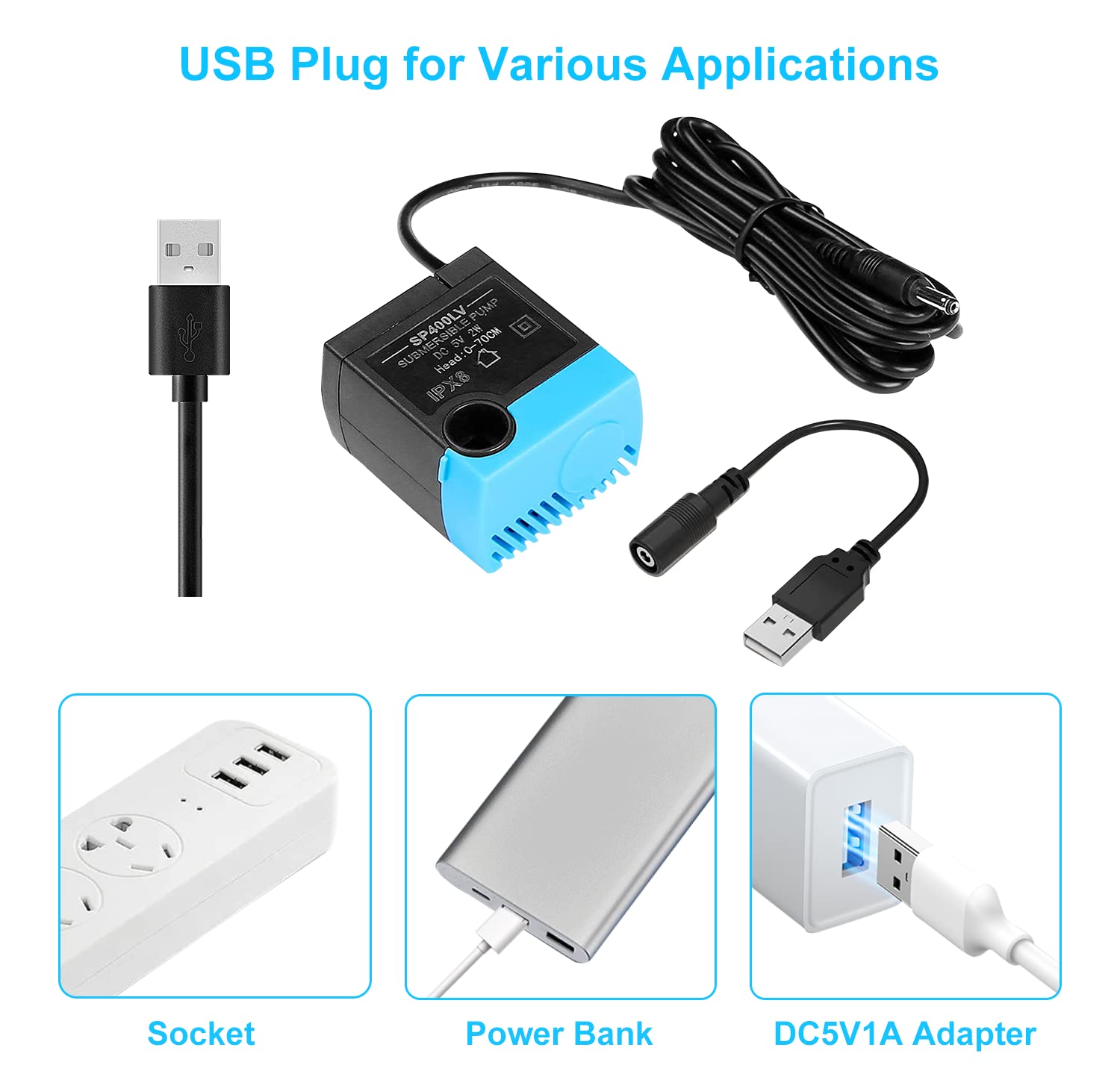 Carcent SP-400LV cable USB de 5,5 pies para conexión rápida