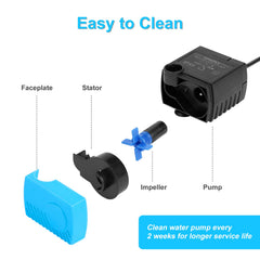 Carcent SP-400LV diseño compacto ideal para fuentes de agua para gatos